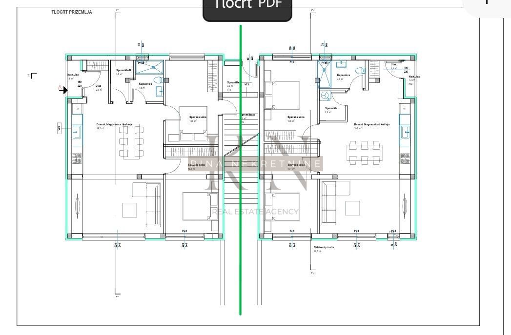 Hiša z bazenom in dvema stanovanjema – Istra, Poreč, pogled na morje