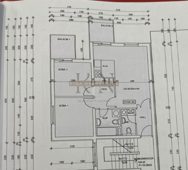 Stanovanje Otok, Novi Zagreb - Zapad, 56m2