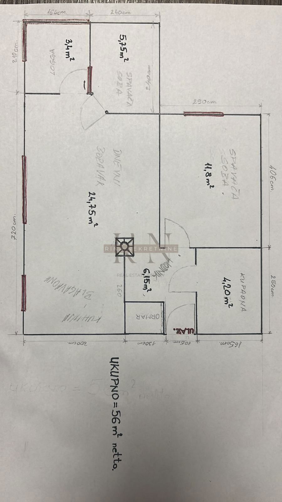 Stanovanje Sloboština, Novi Zagreb - Istok, Vladimira Varičaka, 56,36m2