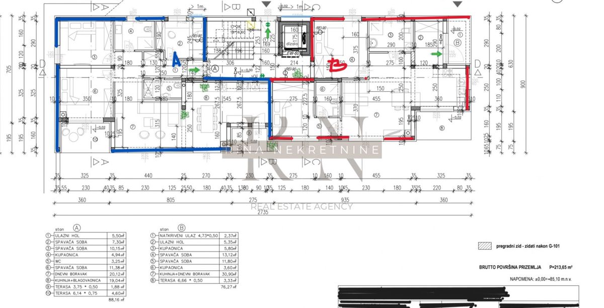 ISTRA - POREČ - TAR, STANOVANJE 88m2+VRT+2 PARKIRNI MESTI
