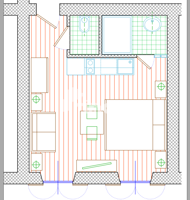 Stanovanje z razgledom na morje - Rovinj - Center - Staro mestno jedro - 26,40 m2