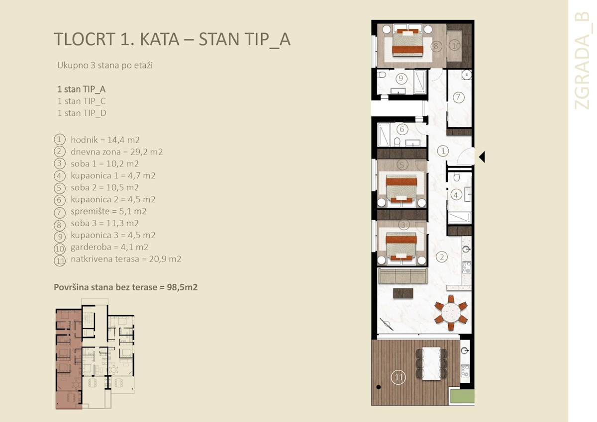 Novigrad – stanovanje s pogledom na morje