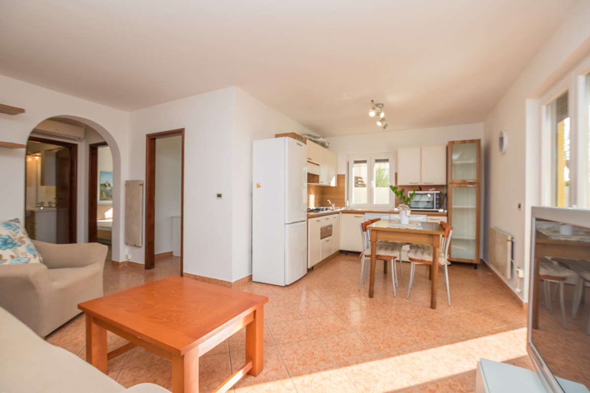 Novigrad: Stanovanje v pritličju 400 m od plaže