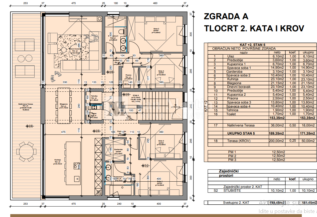 Poreč, okolica – Penthouse na mirni lokaciji s pogledom na morje