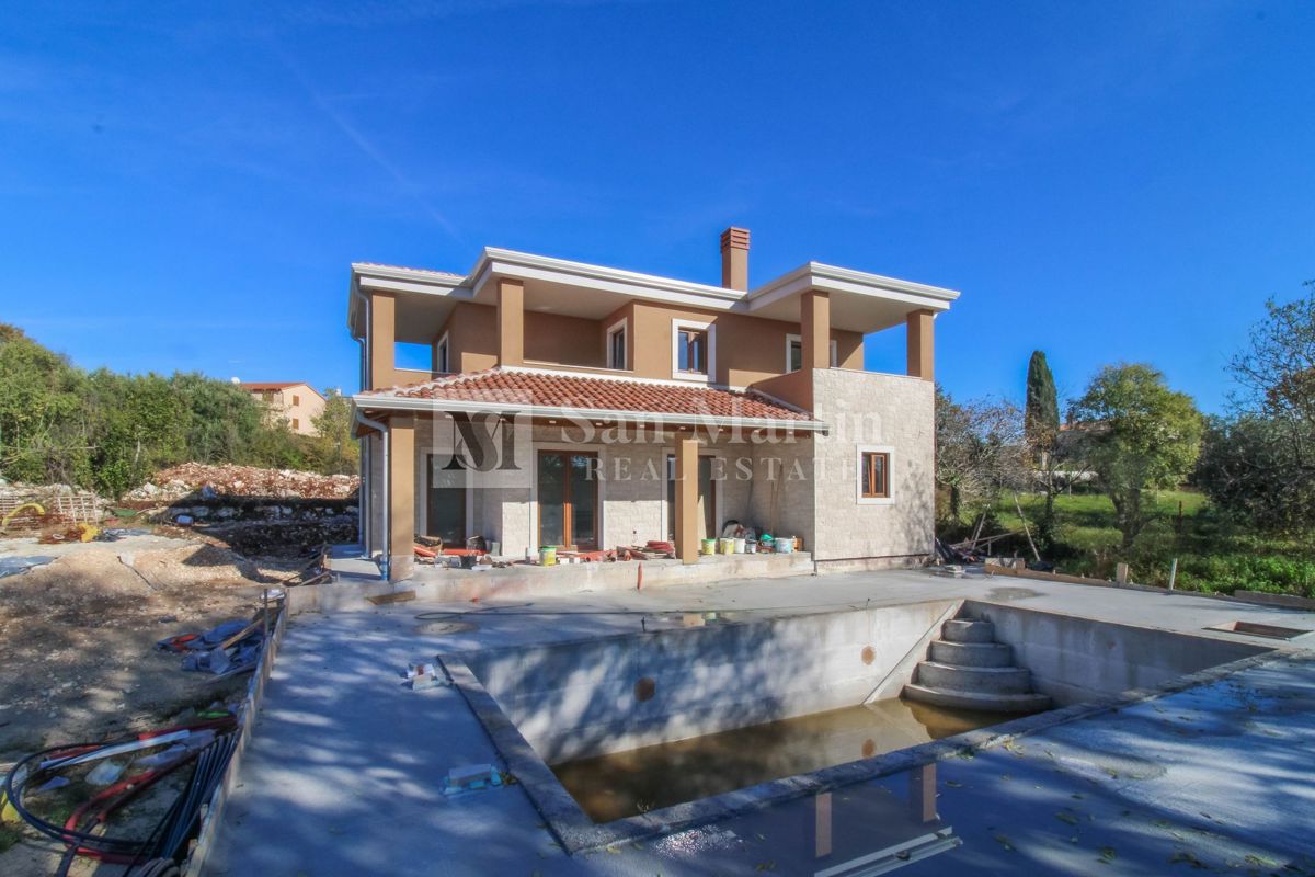 POREČ, Moderna hiša s panoramskim pogledom na morje