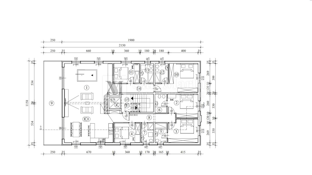 Penthouse z garažo v centru Poreča