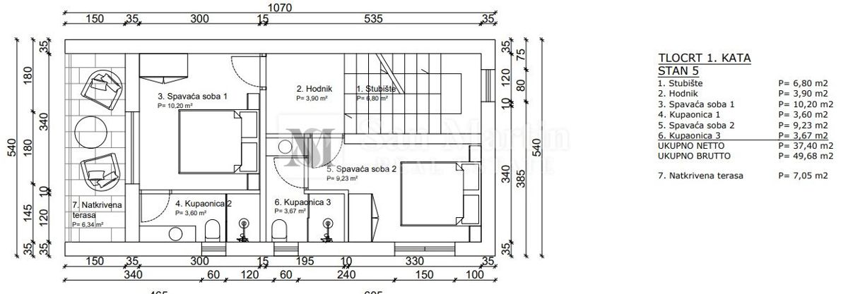 Poreč – Hiša z bazenom, 800 m od morja – POGLED NA MORJE!