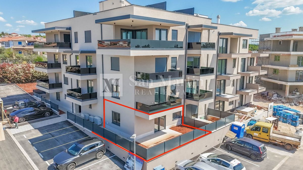Poreč, stanovanje v novi stavbi v pritličju