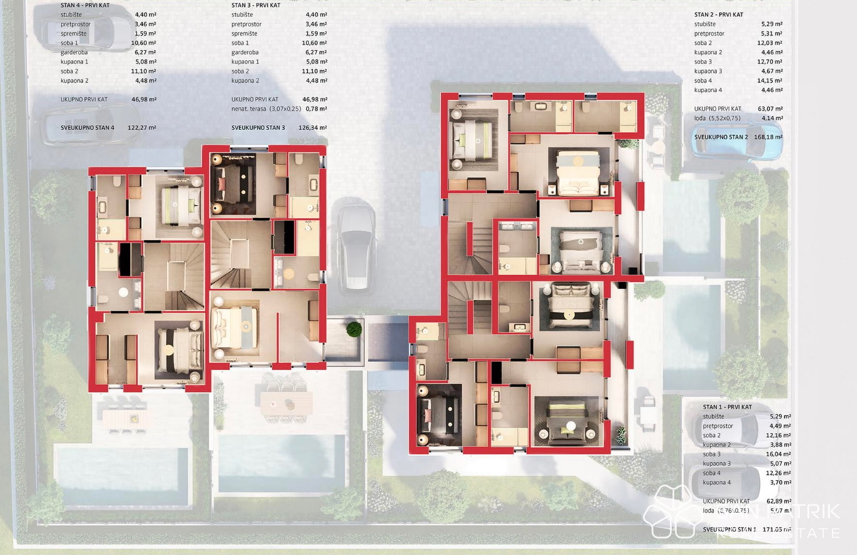 Moderna hiša s bazenom v Poreču, mirna lokacija