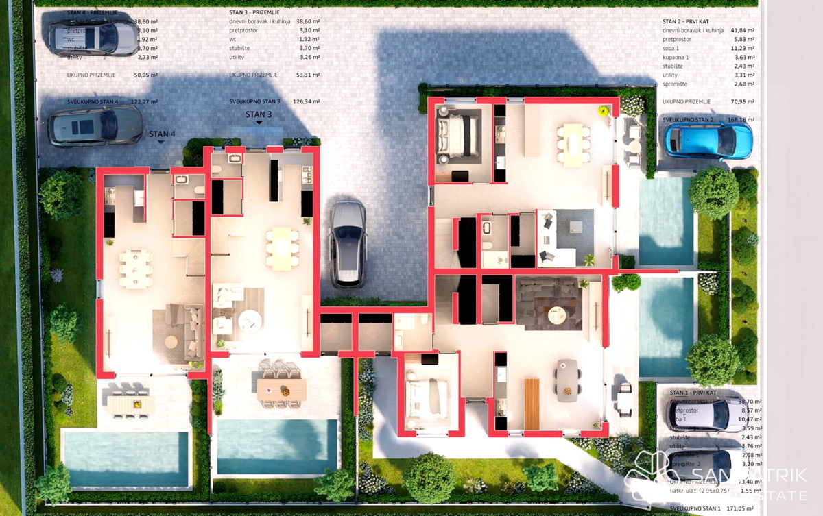 Moderna hiša s bazenom v Poreču, mirna lokacija