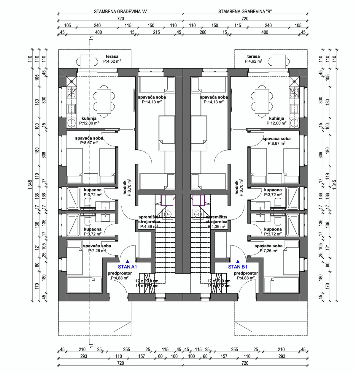 Novogradnja Resnik, sodoben 3-prostorski stanovanje (74 m2) z vrtom, 2.370 EUR/m2