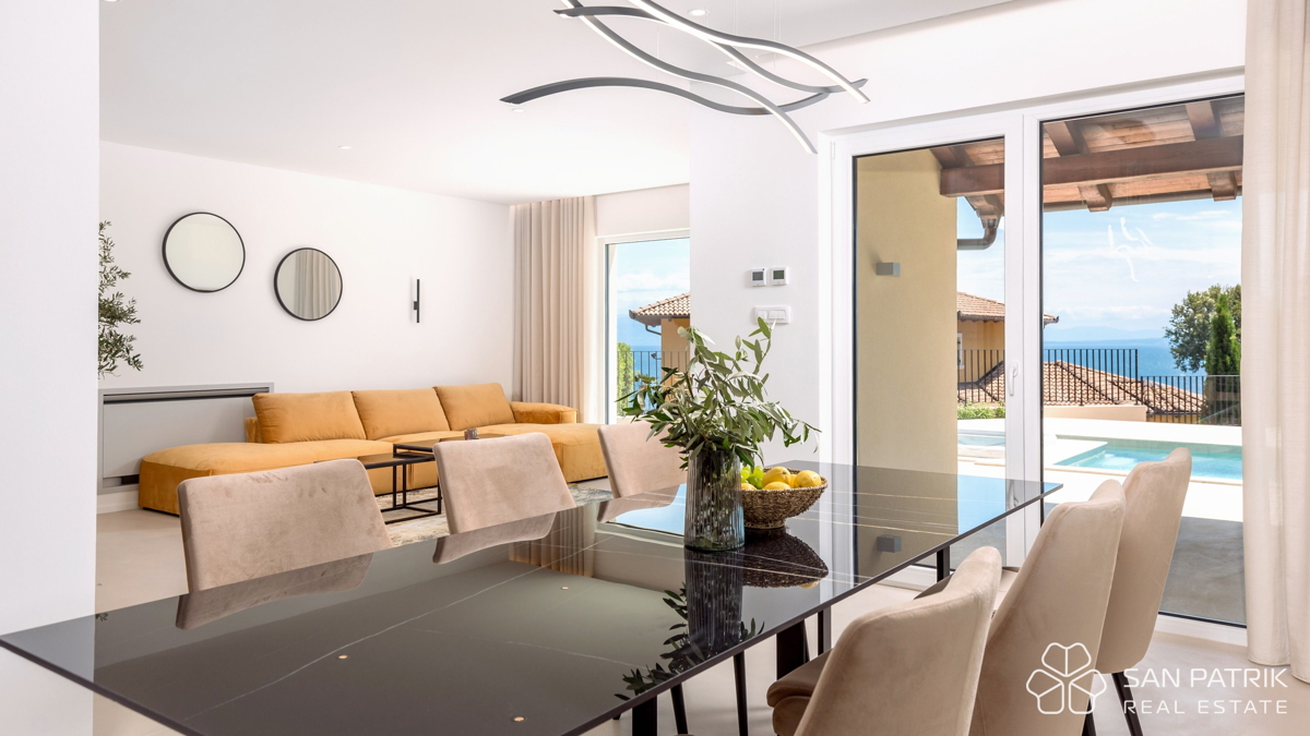 Luksuzna mediteranska vila s panoramskim pogledom – Mošćenička Draga