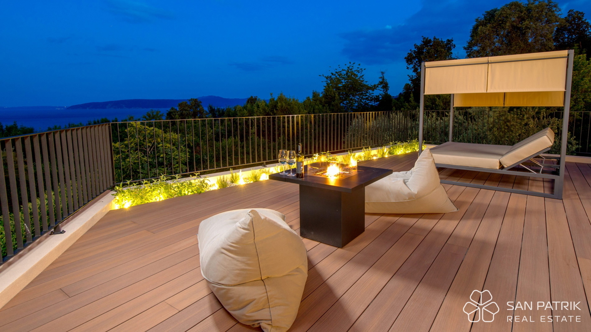 Luksuzna mediteranska vila s panoramskim pogledom – Mošćenička Draga