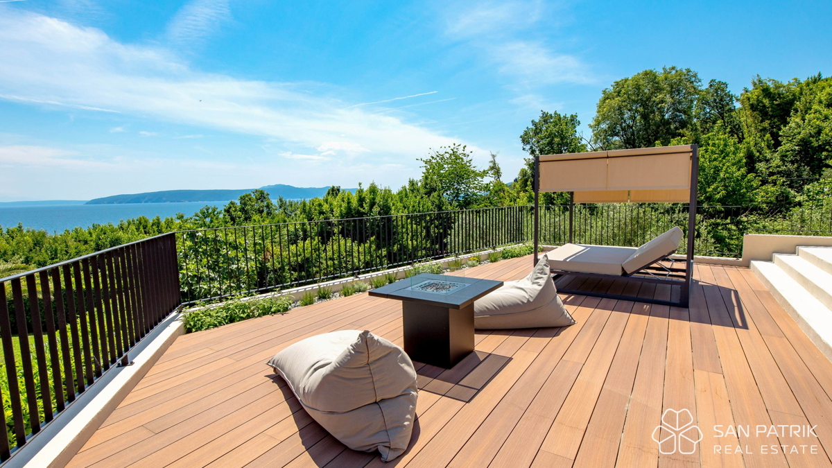 Luksuzna mediteranska vila s panoramskim pogledom – Mošćenička Draga