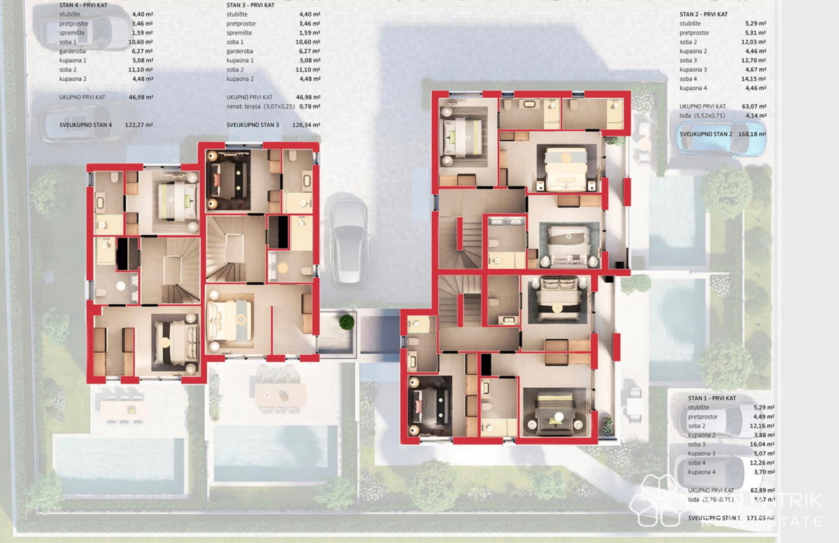 Moderna hiša s bazenom v Poreču, mirna lokacija