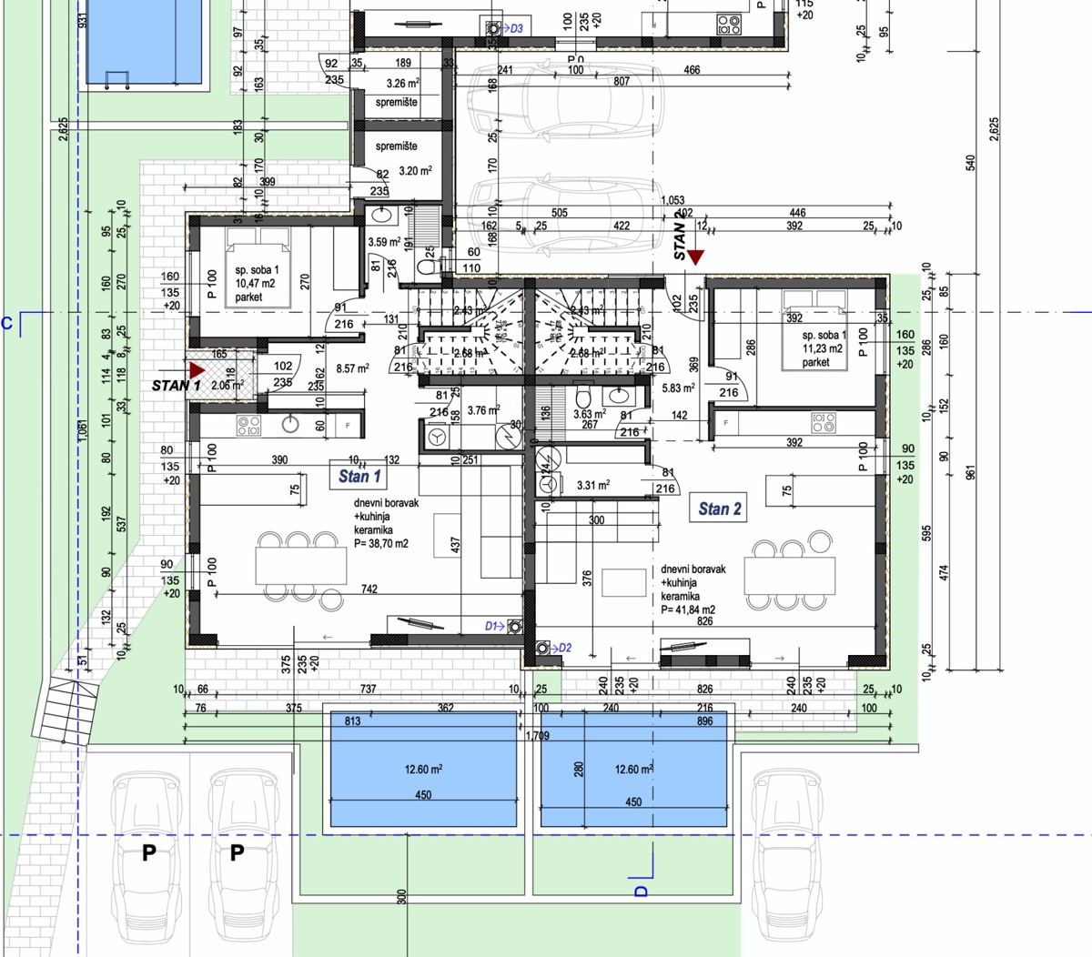 Moderna hiša s bazenom v Poreču, mirna lokacija