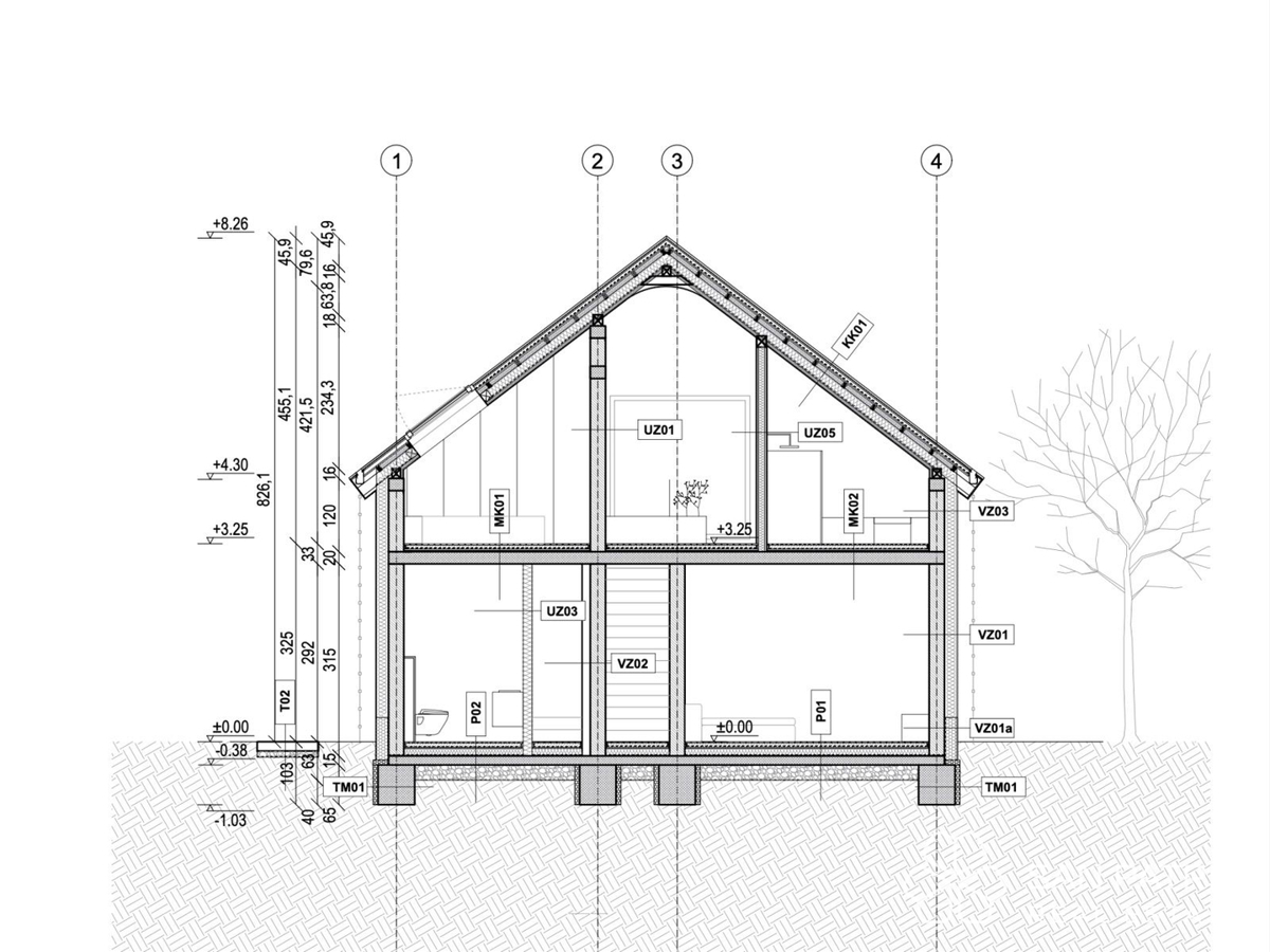 PROJEKT IN GRADBENO DOVOLJENJE ZA A+ HIŠO S SONČNIMI KOLEKTORJI NA MEDVEDNICI