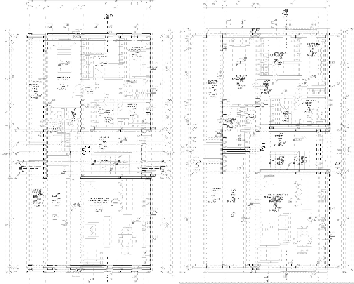 Moderen penthouse (214 m2), 250 m od morja z bazenom v Kožinu
