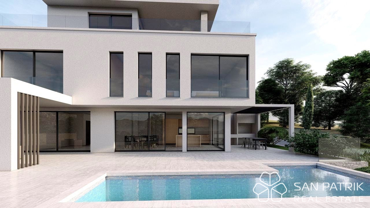 Moderna vila s pogledom na morje na otoku Brač