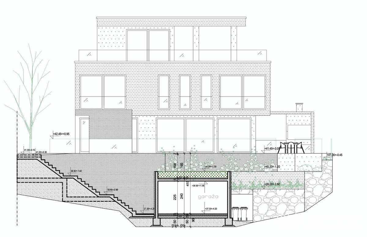 Moderna vila s pogledom na morje na otoku Brač