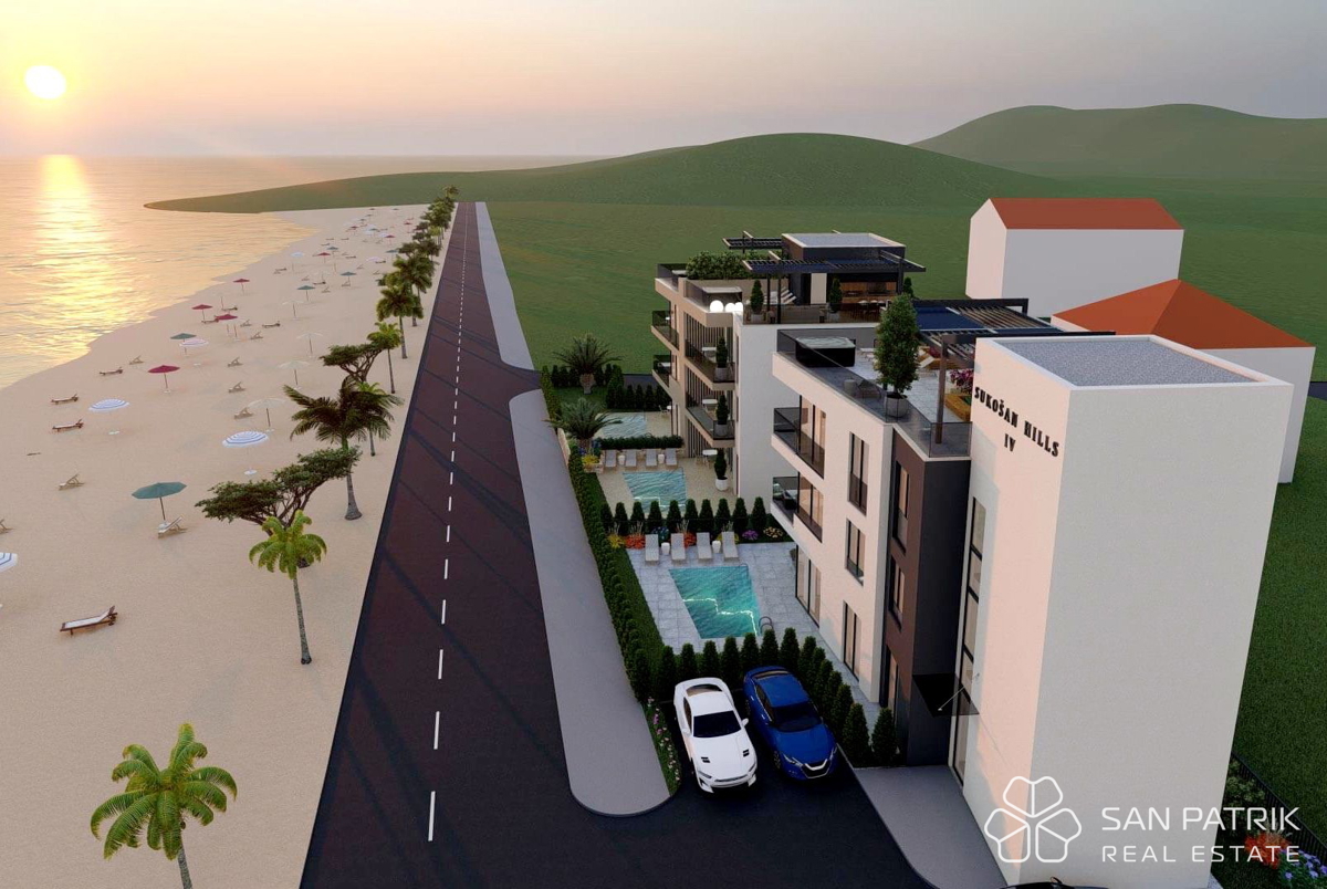 Življenje ob morju: Moderno stanovanje - penthouse (104 m2) v Sukošanu