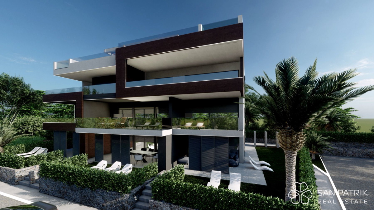 Luksuzni penthouse s strešno teraso 20 m od morja – Zaton pri Zadru