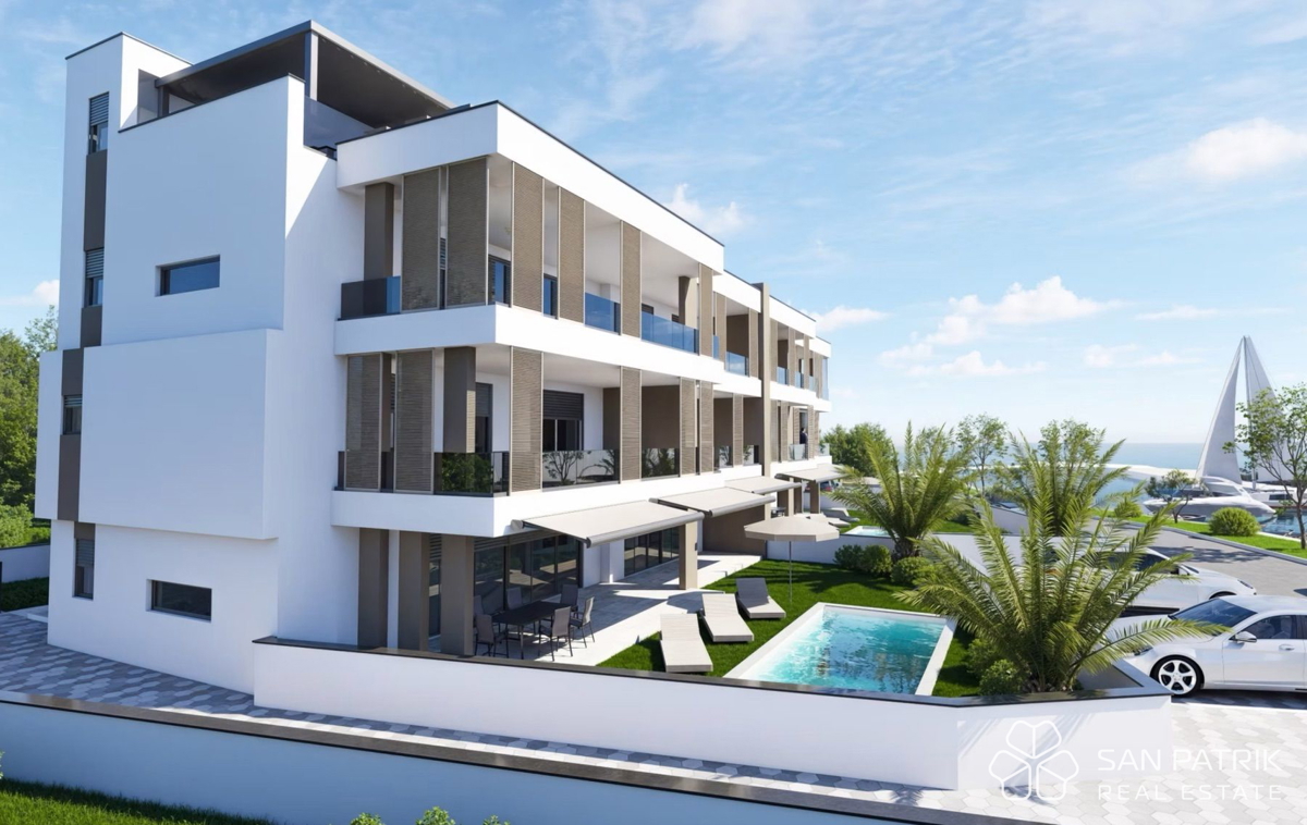 EKSKLUZIVNA PENTHOUSE V ZATONU PRI ZADRU – PRVA VRSTA OB MORJU