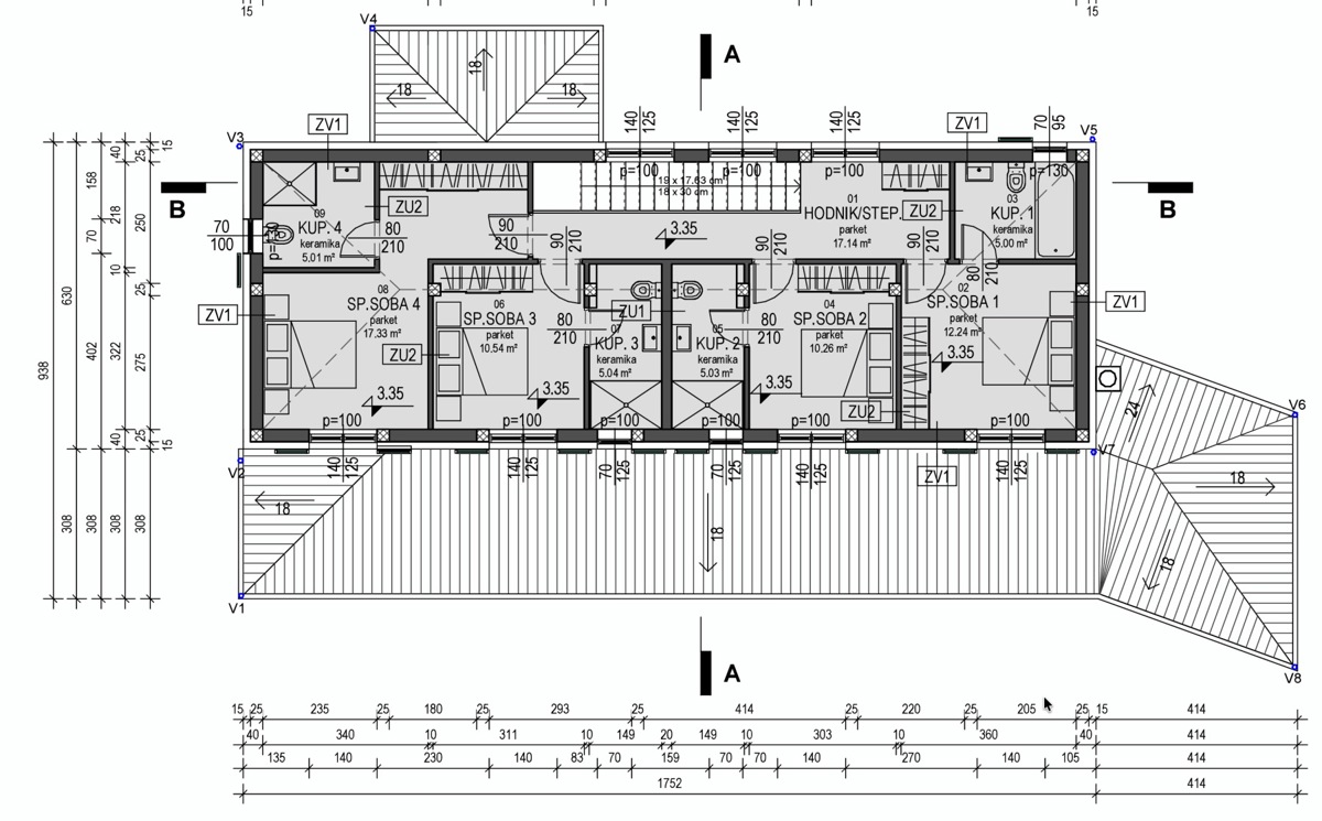Moderna hiša s bazenom v naravnem okolju osrednje Istre