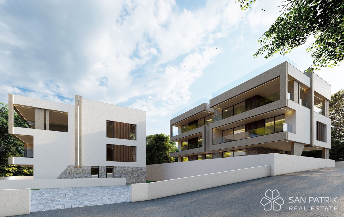 Kožino - Zadar: 4-sobna luksuzna novogradnja (156m2), 250m od morja, bazen