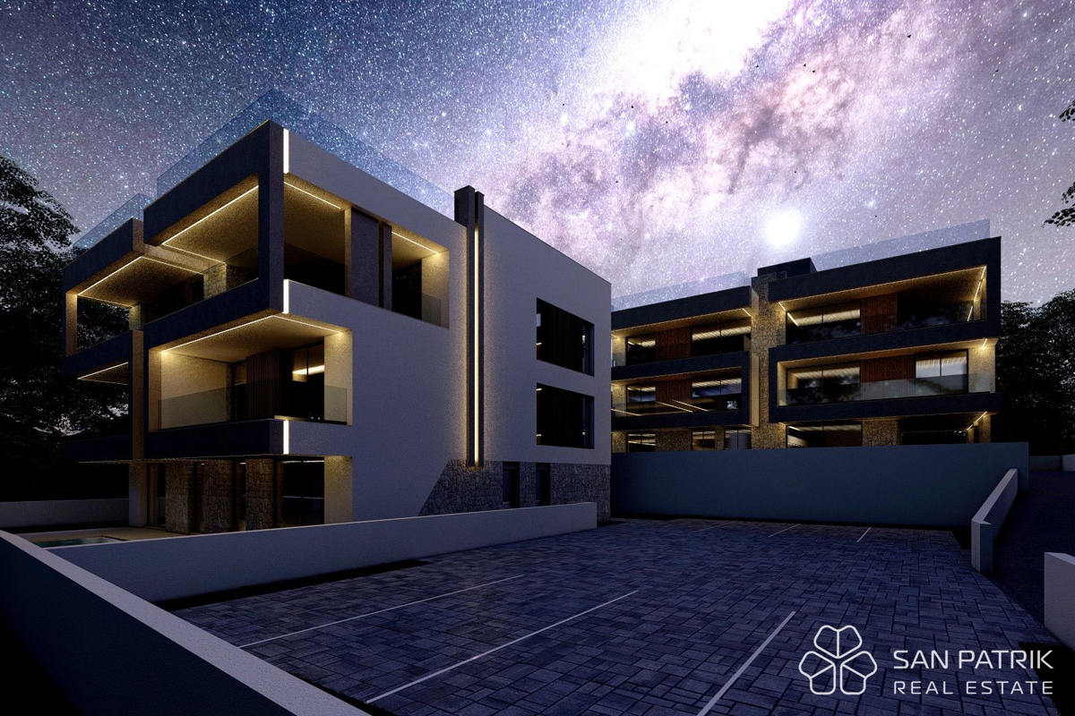 Kožino - Zadar: 4-sobna luksuzna novogradnja (156m2), 250m od morja, bazen