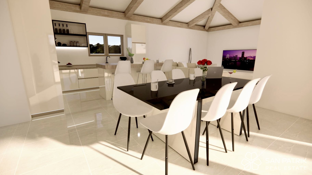 Sodobna pritlična hiša (130 m2) na mirni lokaciji v Istri, v bližini Labina