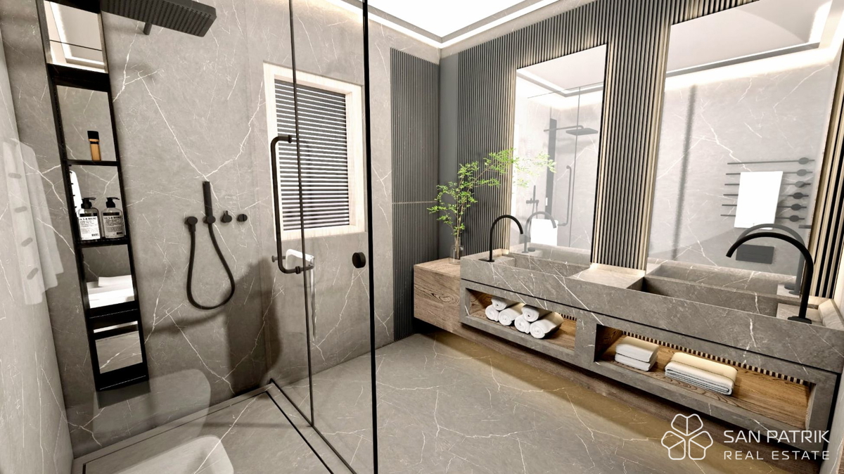 Sodobna pritlična hiša (130 m2) na mirni lokaciji v Istri, v bližini Labina