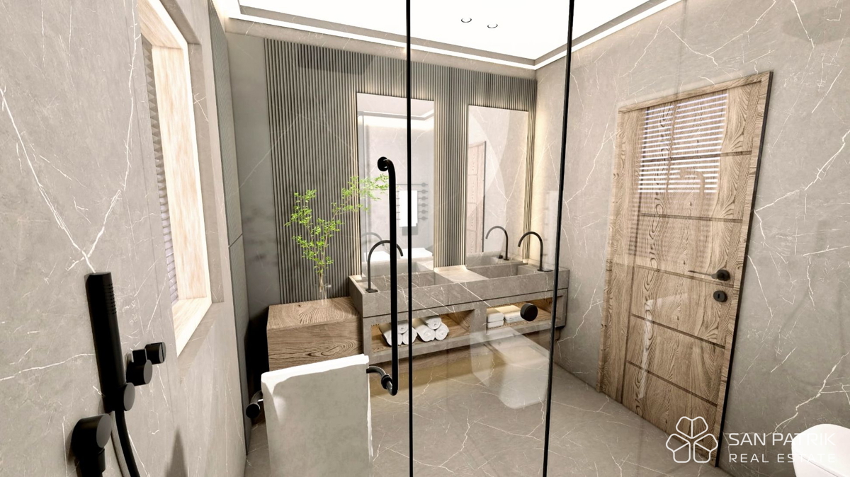 Sodobna pritlična hiša (130 m2) na mirni lokaciji v Istri, v bližini Labina