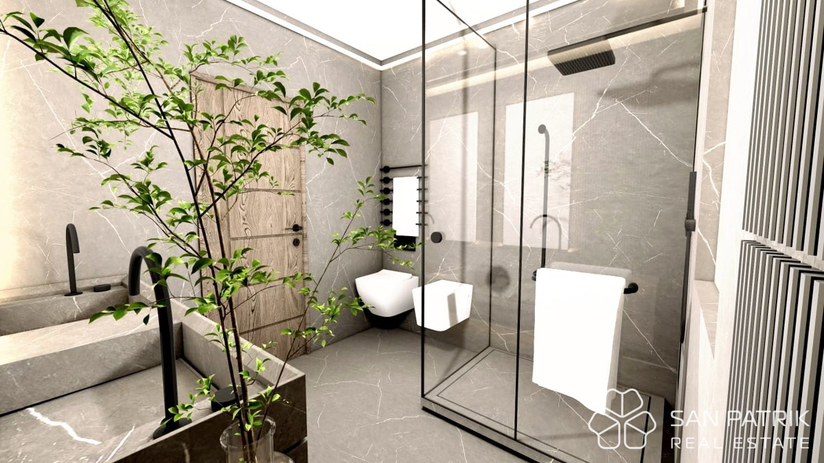 Sodobna pritlična hiša (130 m2) na mirni lokaciji v Istri, v bližini Labina