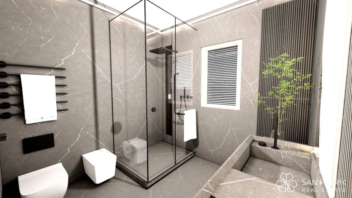 Sodobna pritlična hiša (130 m2) na mirni lokaciji v Istri, v bližini Labina