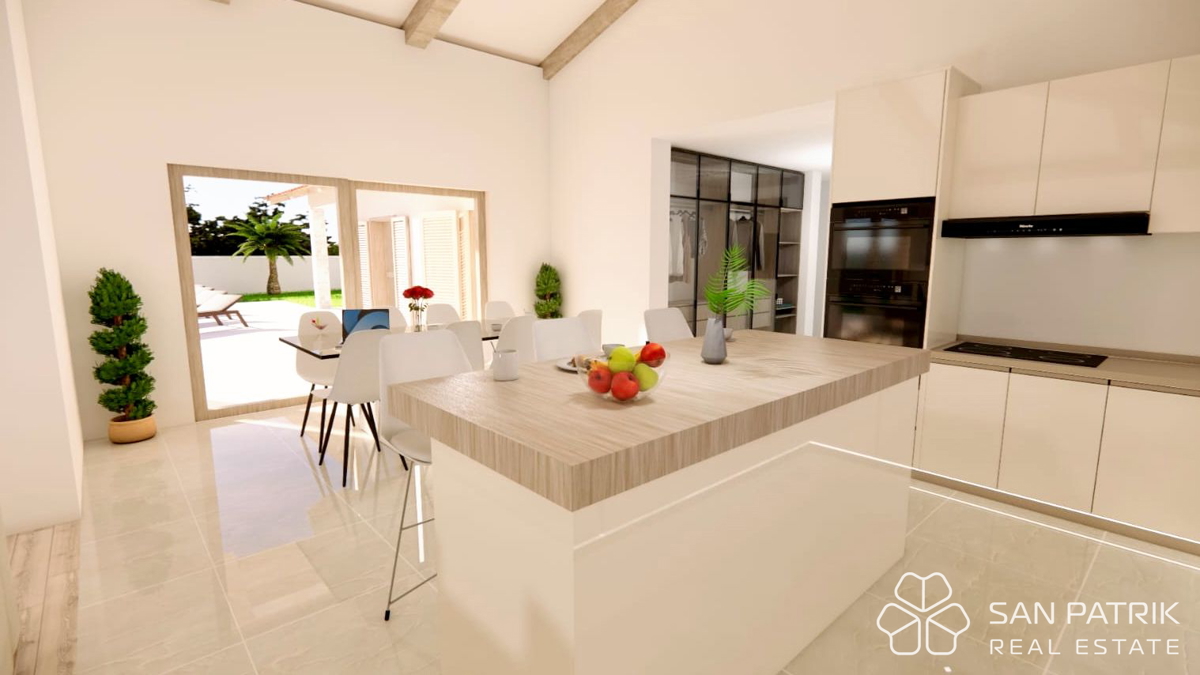 Sodobna pritlična hiša (130 m2) na mirni lokaciji v Istri, v bližini Labina