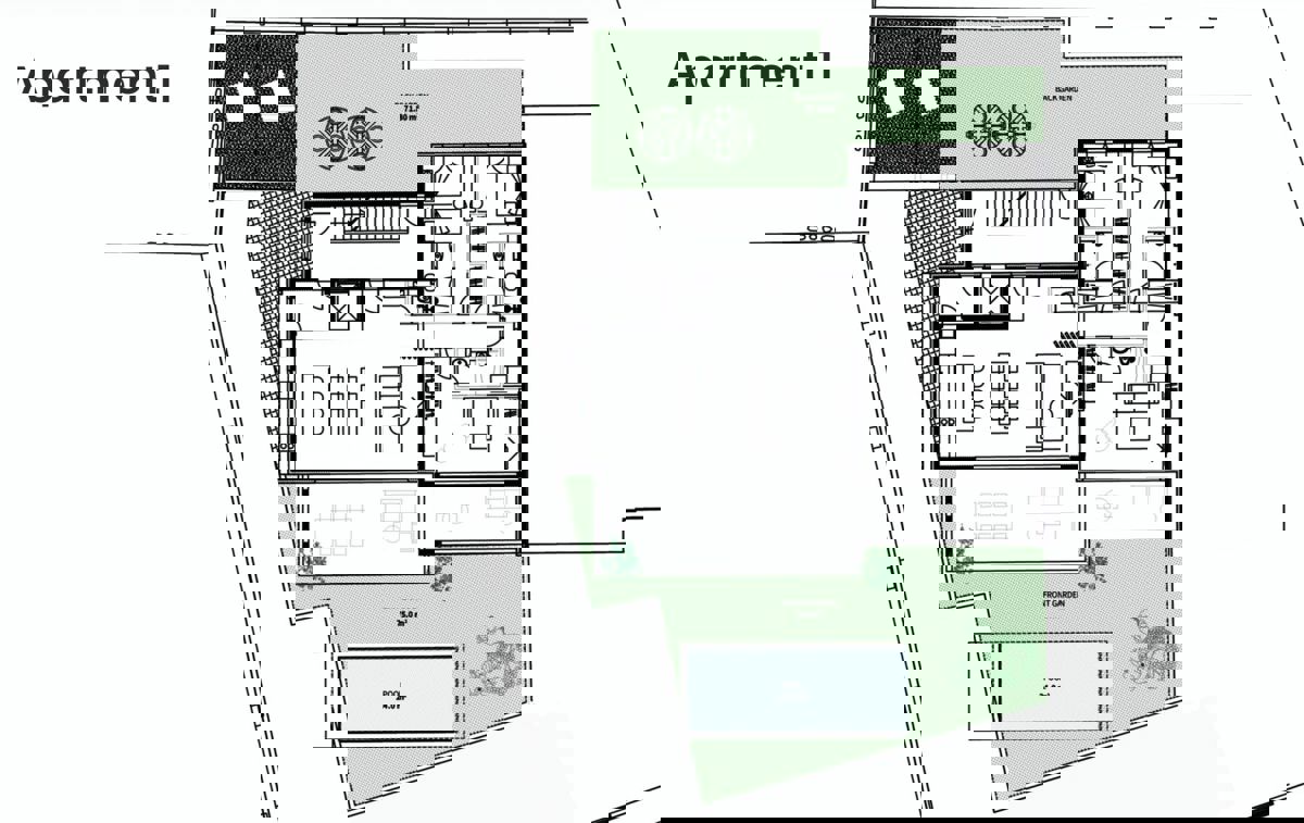 EKSKLUZIVNA NOVOGRADNJA V ZATONU PRI ZADRU – PRVA VRSTA OB MORJU