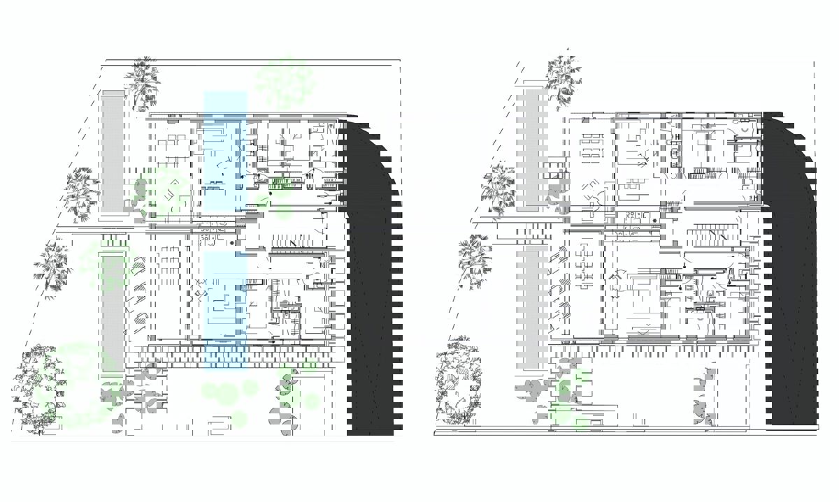 LUKSUZNO STANOVANJE V ZADRU – PRVA VRSTA OB MORJU – BAZEN