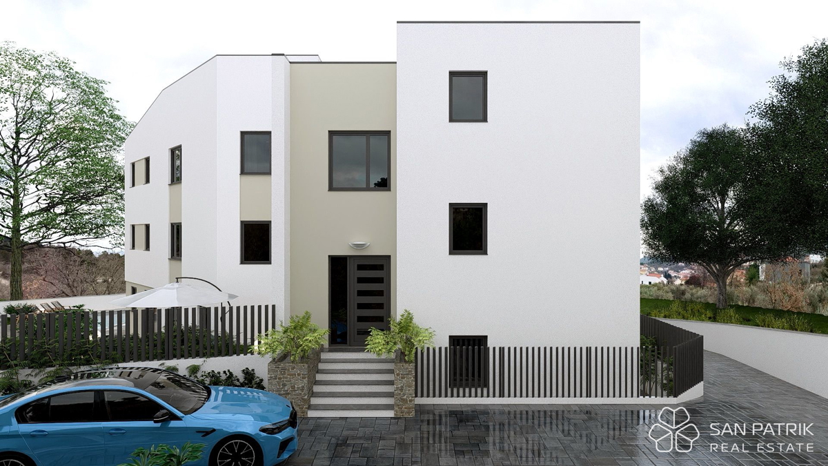 Eleganten apartma z bazenom in pogledom na morje – Vrbnik, otok Krk