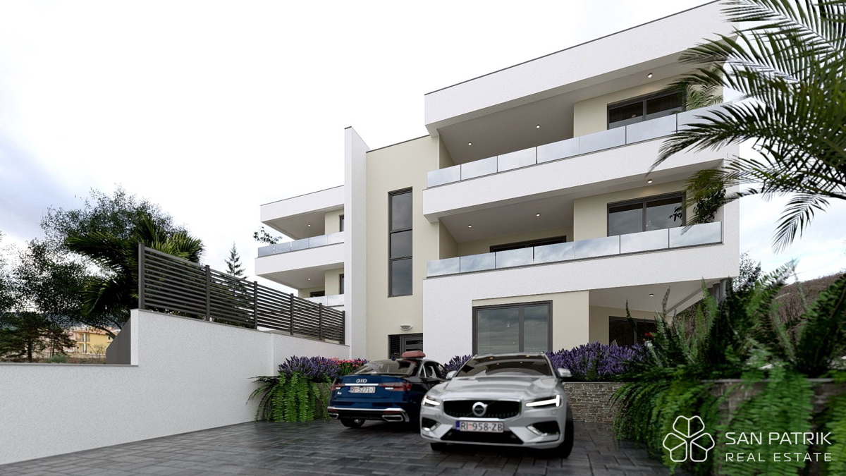 Eleganten apartma z bazenom in pogledom na morje – Vrbnik, otok Krk