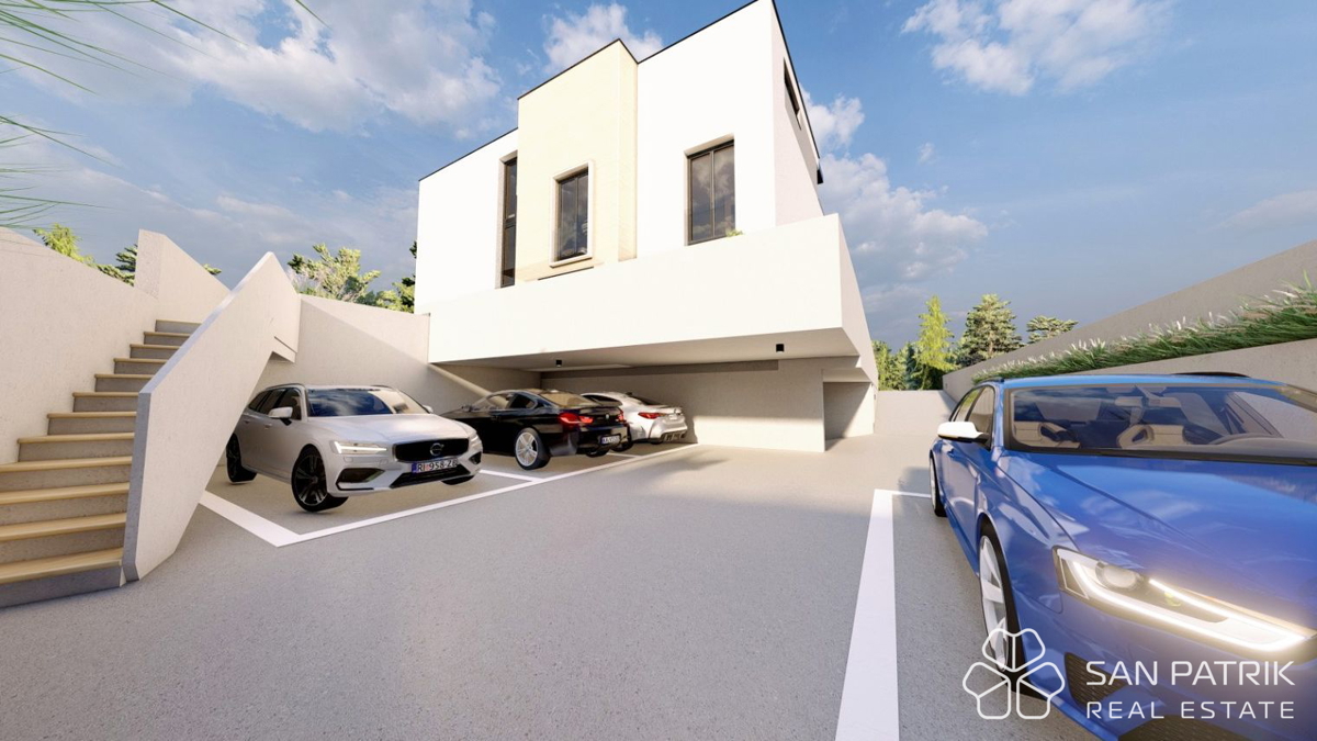 Otok Krk, Mesto Krk - Gradbena parcela s projektom