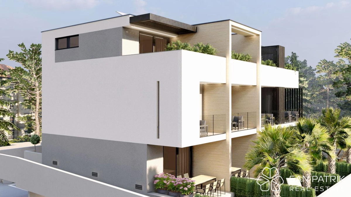 Otok Krk, Mesto Krk - Gradbena parcela s projektom