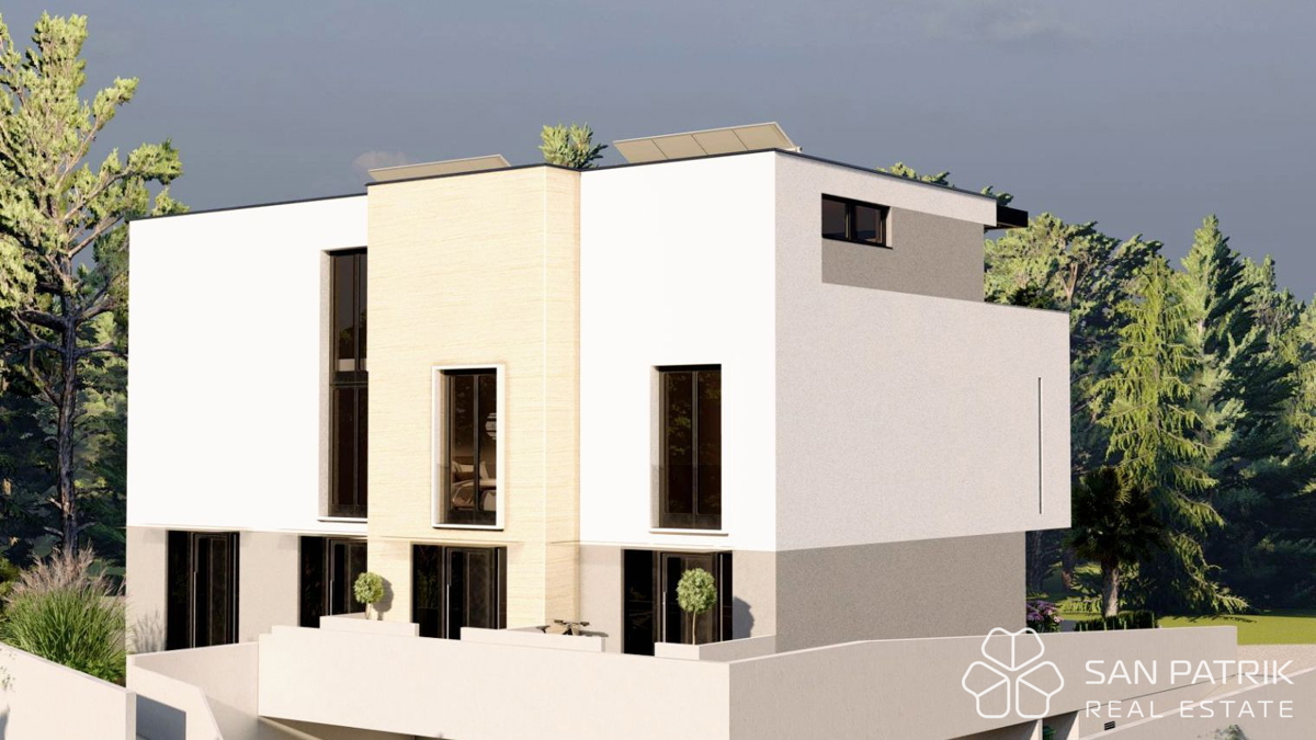 Otok Krk, Mesto Krk - Gradbena parcela s projektom