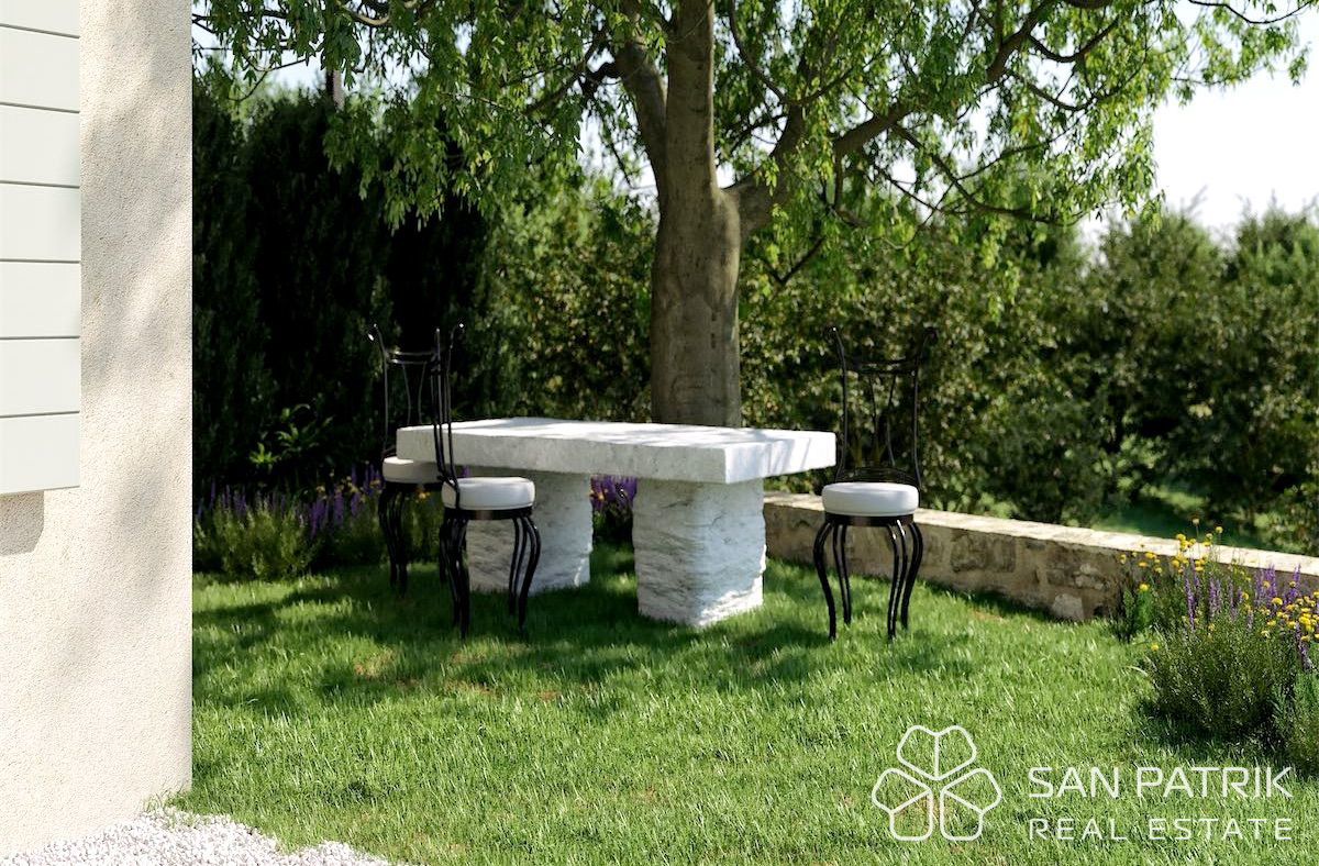 Luksuzna kamnita vila (270 m2) v osrčju Istre, pogled na morje in bazen