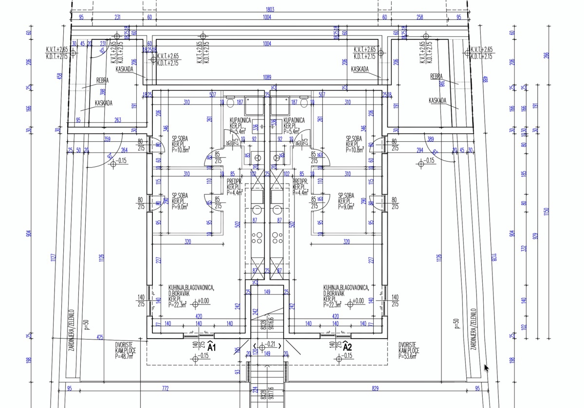 Stanovanje (60 m2) v prvi vrsti ob morju z vrtom in parkirnim mestom, Milna, otok Brač