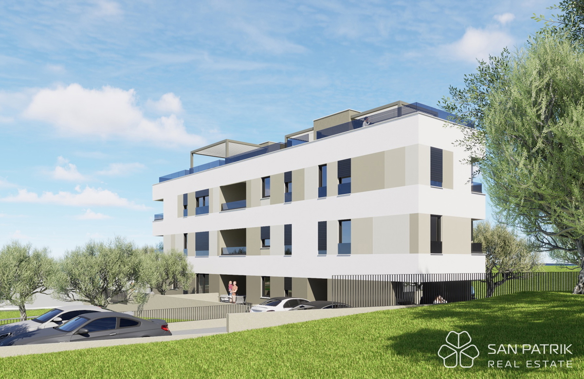 Novogradnja z razgledom na morje, 250 m od plaže, Podstrana