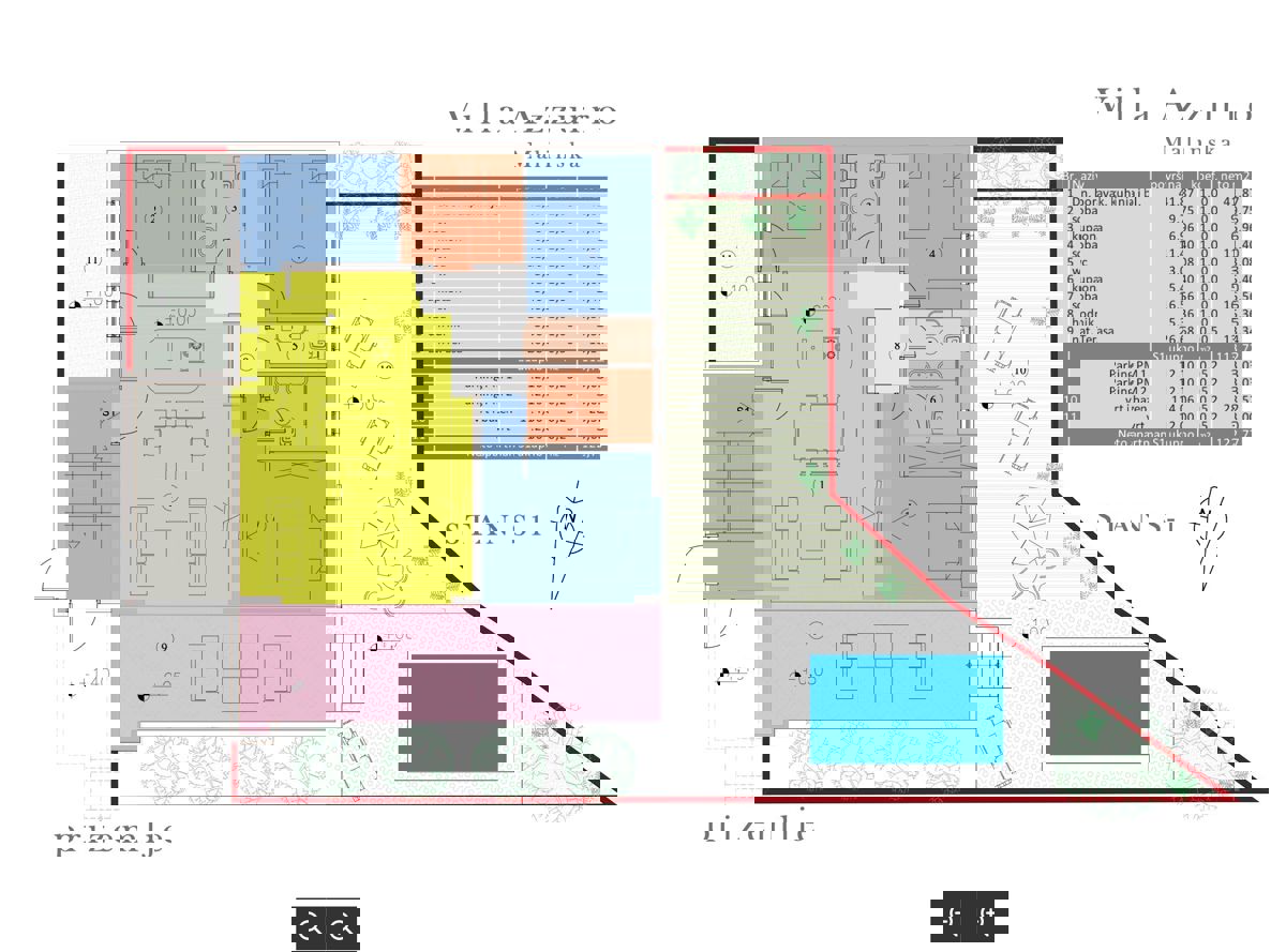 Krk: luksuzno 4-sobno stanovanje (122 m2), vrt, bazen