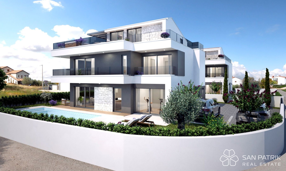 Moderna vila - blizu Poreča: Mirno sredozemsko zatočišče + bazen