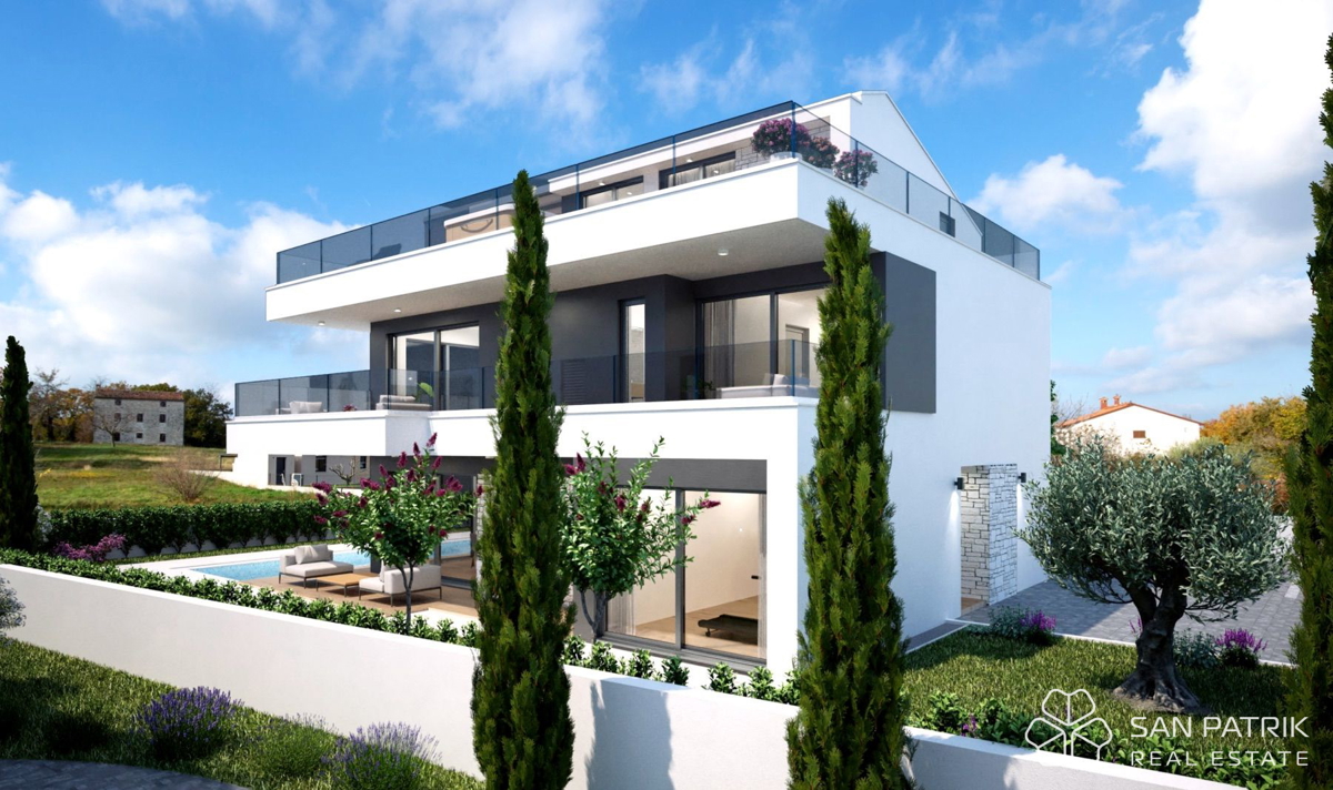 Moderna vila - blizu Poreča: Mirno sredozemsko zatočišče + bazen