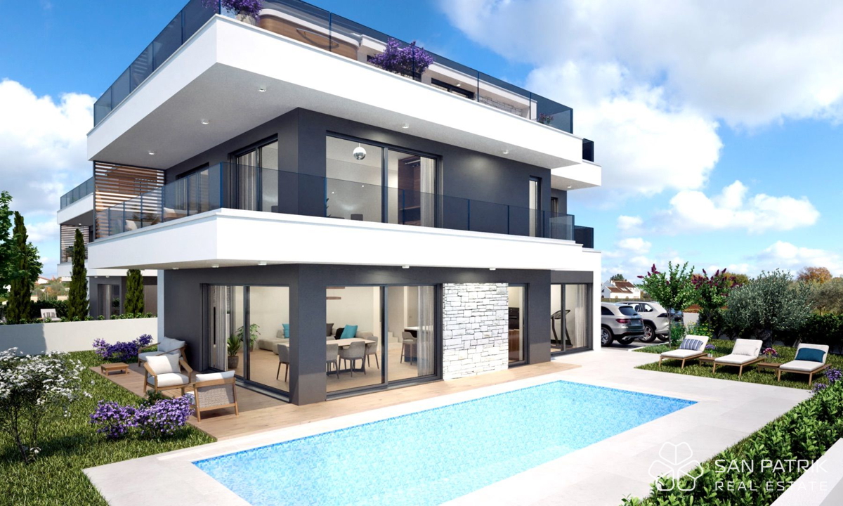 Moderna vila - blizu Poreča: Mirno sredozemsko zatočišče + bazen